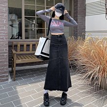 魚尾裙 洋裝 連身裙 裙子牛仔半身裙女2023春夏新款修身顯瘦時尚荷葉邊不規則防走光魚尾裙 歷史價格詳細信息