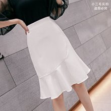 魚尾裙 洋裝 連身裙 裙子半身裙大碼牛仔女裝高腰顯瘦荷葉邊短褲春季新款a字魚尾裙子胖mm 歷史價格詳細信息