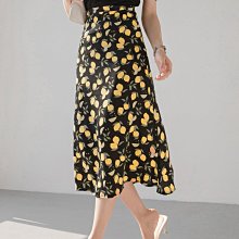 高腰顯瘦印花半身裙女裝春季新款中長款a字裙子Y 歷史價格詳細信息