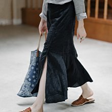 魚尾裙 洋裝 連身裙 裙子提花魚尾裙半身裙女春季2023新款顯瘦包臀裙中長款網紗拼接一步裙 歷史價格詳細信息