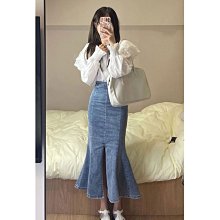 魚尾裙 洋裝 連身裙 裙子2023春夏新款性感甜辣妹荷葉邊半身裙女高腰抽褶魚尾包臀裙短裙子 歷史價格詳細信息