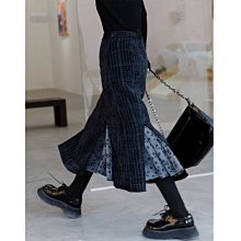 魚尾裙基本款高腰裙子及膝裙長裙不規則半身裙子百搭-黑/紅/藍S-L【AAA4820】 歷史價格詳細信息