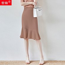 魚尾裙 洋裝 連身裙 裙子字裙半身裙女夏季高腰包臀裙中裙顯瘦中長款彈力黑色魚尾裙大碼 歷史價格詳細信息