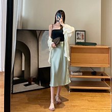 魚尾裙 洋裝 連身裙 裙子中長款開叉半身裙女春秋新款大碼胖mm設計感高腰包臀A字魚尾裙子 歷史價格詳細信息