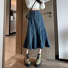 魚尾裙 洋裝 連身裙 裙子高腰不規則半身裙女設計感小眾夏季2023新款中長款魚尾裙子 歷史價格詳細信息