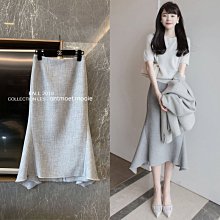 魚尾裙 洋裝 連身裙 裙子2023春夏新款性感甜辣妹荷葉邊半身裙女高腰抽褶魚尾包臀裙短裙子 歷史價格詳細信息