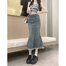 魚尾裙 洋裝 連身裙 裙子2023春夏新款性感甜辣妹荷葉邊半身裙女高腰抽褶魚尾包臀裙短裙子 歷史價格詳細信息
