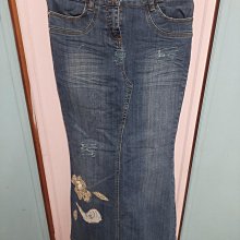 後開叉牛仔半身裙女小個子夏裝搭配顯高中長版a字包臀裙子145xxs-哈囉好物 歷史價格詳細信息
