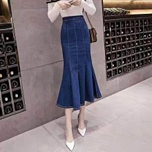 深色包臀長裙牛仔半身裙女春夏新款2024年高腰顯瘦中長款a字裙子 歷史價格詳細信息