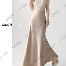 2024新款香檳色絲綢緞面吊帶裙女夏季感氣質加長款包臀裙修身 歷史價格詳細信息