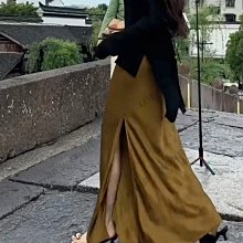 氣質魚尾半身裙女夏季薄款冰絲裙子高腰高級感媽媽半截裙2024新款-kby科貝 歷史價格詳細信息
