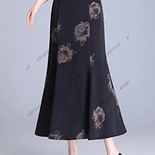 高腰長裙子女夏季2024新款顯瘦復古魚尾裙時尚包裙冰絲緞面半身裙-KBY科貝 歷史價格詳細信息