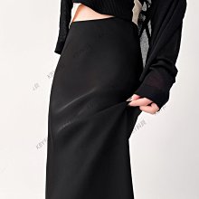 高級感醋酸冰絲包臀半身裙女士2024夏季新款時尚小個子職業魚尾裙-kby科貝 歷史價格詳細信息