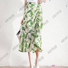 冰絲碎花半身裙女夏季薄款包臀魚尾裙氣質高級感媽媽裙子2024新款-KBY科貝 歷史價格詳細信息
