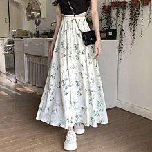 夏季碎花雪紡長裙子 a字印花半身裙 長款仙女裙 中長款下半身裙 跳舞裙 歷史價格詳細信息