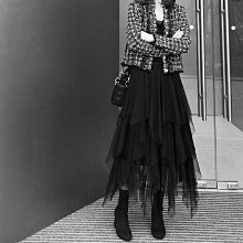 黑色網紗裙蛋糕裙半身裙女夏季2024新款裙子白色紗裙長裙半裙秋冬 歷史價格詳細信息