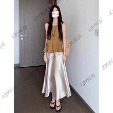 高級感醋酸冰絲包臀半身裙女士2024夏季新款時尚小個子職業魚尾裙-kby科貝 歷史價格詳細信息