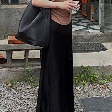 黑色醋酸魚尾裙女2024新款夏季國風冰絲包臀收腰緞面中長款半身裙-KBY科貝 歷史價格詳細信息