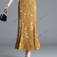 2024新款夏季高級感氣質包臀魚尾長裙子灰紫色冰絲醋酸緞面半身裙-kby科貝 歷史價格詳細信息