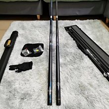 球桿撞球杆大小頭黑科技碳素杆二分之一分體九球桌球打杆配件杆袋伊人 歷史價格詳細信息