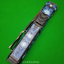 【需定】鄭陽手制真皮雕刻 空中花園 九球桿筒球筒撞球桿大頭桿桶 歷史價格詳細信息