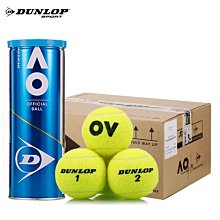 鄧祿普Dunlop網球ATPTOUR鐵罐筒裝澳網AO比賽運動訓練球3/4粒裝~特價 歷史價格詳細信息