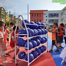 籃球收納架學校幼兒園籃球架排球足球體育館可移動推車球類整理架 歷史價格詳細信息