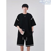 休閒套裝男 薄款運動兩件套 男士夏季高級搭配圓領透氣涼感上衣百搭短褲 家居服男M-3XL 歷史價格詳細信息