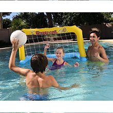 充氣排球架 新款水上娛樂互動籃球架海豚排球套裝浮排浮漂網 歷史價格詳細信息