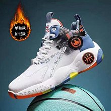 青少年秋冬季加絨加厚籃球鞋男款抓地防滑初中生男孩運動鞋男 歷史價格詳細信息