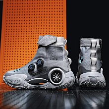 韋德之道9WOW灰孩子籃球高筒側邊旋轉鈕釦鞋夏季減震學生運動鞋男 歷史價格詳細信息