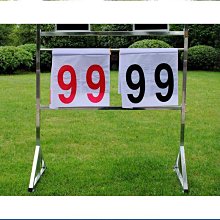 計分架落地式不鏽鋼材質簡易可攜式帶輪子可移動翻分牌 歷史價格詳細信息