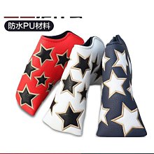 運動套件~星星 高爾夫桿頭套 直條推桿帽套 球頭保護套防水PU面料 磁性閉合運 價格比較,價格查詢,歷史價格詳細信息