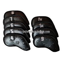 現貨熱銷-骷髏鉚釘個性木桿套 推桿套 高爾夫球桿套 桿頭套 球頭保護帽套 (null) 歷史價格詳細信息