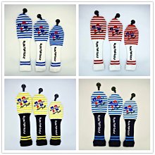 現貨熱銷-針織拼接 高爾夫桿頭套 1/3/5/UT全套木桿套 球頭保護套 時尚拼接 (null) 歷史價格詳細信息