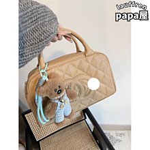 deer自製 eewen 中古迷你奶茶色保齡球手提包 百搭小紅書款 歷史價格詳細信息