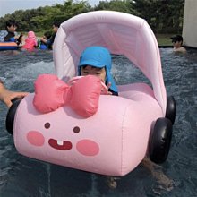 兒童游泳圈帶把手防側翻泳圈加厚充氣救生圈男女孩可愛卡通腋下圈-奇點家居 歷史價格詳細信息