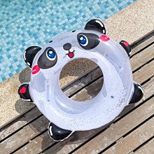 兒童游泳圈帶把手防側翻泳圈加厚充氣救生圈男女孩可愛卡通腋下圈-奇點家居 歷史價格詳細信息