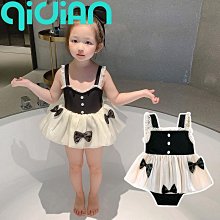 兒童泳衣女童夏連體公主裙式寶寶可愛女孩洋氣小中大童時尚遊泳衣 歷史價格詳細信息