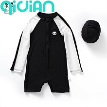 韓國兒童泳衣男童長袖防曬速乾泳衣溫泉套裝可愛寶寶小中童遊泳衣 歷史價格詳細信息