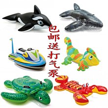兒童水上充氣坐騎游泳圈戲水兒童船小孩浮排浮床寶寶座騎 歷史價格詳細信息