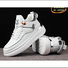 【優選】中幫馬丁靴牛皮高幫靴子2023年秋季新款男xie子增高厚底百搭機車靴 歷史價格詳細信息