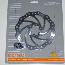 《【政點單車坊】》014全新 ALLIGATOR 國際六孔超輕量不鏽鋼碟盤160~203mm 歷史價格詳細信息