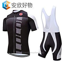 （騎行服）紅勾黑黃夏季排汗透氣公路山地自行單車隊版短袖騎行服套裝男女款~安欣好物 歷史價格詳細信息