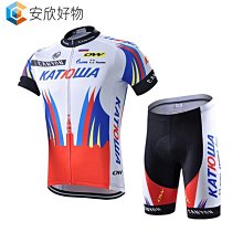 （騎行服）短袖騎行服套裝夏季男2022新款中國紅山地腳踏車速乾透氣單衣訂製~安欣好物 歷史價格詳細信息