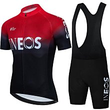 Ineos spot 山地自行車短袖騎行服男士海魚鍋山地車短袖騎行服套裝男透氣速乾賽車自行車衣服Dz815Bqvs _~安欣好物 歷史價格詳細信息