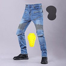 四季機車騎行護具牛仔褲防摔防護機車工裝褲06款黑色男款 歷史價格詳細信息