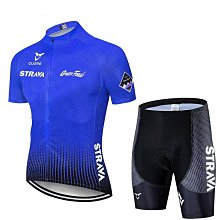Strava New Pro 自行車團隊短袖郵件色 Ciclismo 男士自行車球衣套裝夏季騎行服套裝~安欣好物 歷史價格詳細信息