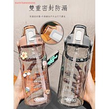 水杯女生大容量夏季高顏值雙飲2022新款便攜瓶帶茶隔吸管塑料杯子 歷史價格詳細信息