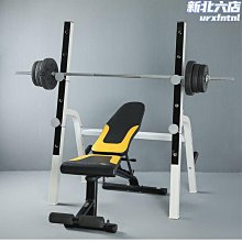 深蹲架 槓鈴架 臥推器健身器材家用男士龍門架臥推床槓鈴套裝可調高 歷史價格詳細信息